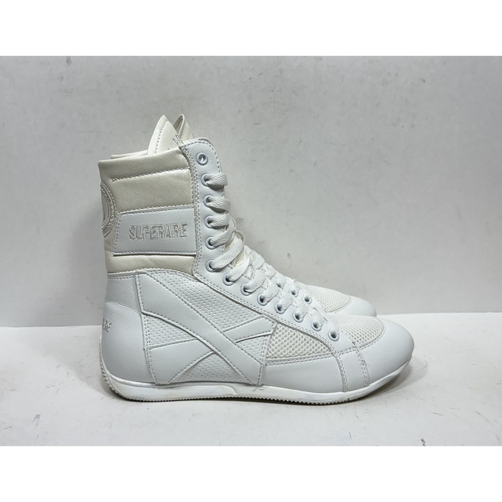Superare White‎ Boxing Wrestling Shoes Men's Size 6 / Womens 7.5 Shoes Lace Up